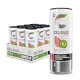 CELSIUS Sparkling Kiwi Guava, Functional Essential Energy Drink 12 Fl Oz (Pack of 12)