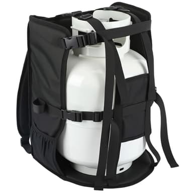 Sunnymove Propane Tank Backpack Carrier Cylinder Weed Heavy 600d Oxford Fabric with Multi-Point Buckle Safety Guard, Bag Only(20lb)