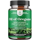 Wild Oregano Oil Softgels - Super Concentrated Softgels Oil of Oregano with Carvacrol 70% for Heart Health & Digestion Support - Herbal Extract Supplement for Immunity - Vegan, Non-GMO, 120 Count