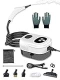 CNIEQOP Handheld Steam Cleaner, High Temp Pressurized Steamer for Cleaning, 15s Heat-up, 1100ml Water Tank, Portable Steam Shot Cleaner for Home, Kitchen, Upholstery, Grout, Tile