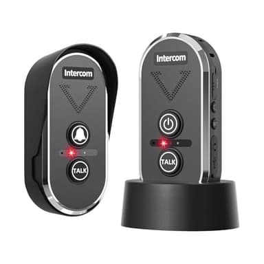 PANDAR Wireless Doorbell Intercom System, Long Range Doorbell Wireless up to 2000m, Wireless Doorbell with Intercom, Outdoor Intercom, Home Intercom System with Two-Way Voice, Waterproof,Easy to Use