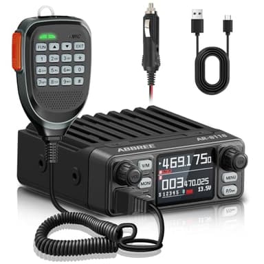 GMRS Mobile Radio,25W Long Range GMRS Repeater Capable Base Two Way Radio NOAA Emergency 200 Channels with Programming Cable,Cigar DC Adatper,VOX,Dual PTT,for Car,Truck,Off Road Overlanding Gear