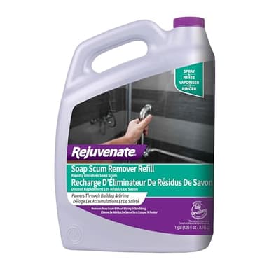 Rejuvenate Soap Scum Remover Refill Easily Dissolves Soap Scum Without Scrubbing, 1 Gallon