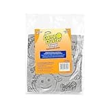 Scrub Daddy Damp Duster Towel - Durable Sponge-Like Dust Cleaner for Multisurface Dusting, Picking Up Pet Hair, Dirt & Grime of All Kinds - Reusable, Soft, Flexible, Absorbent Cleaning Supplies (2ct)