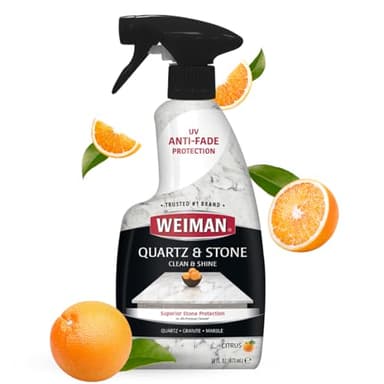 Weiman Quartz Countertop Cleaner and Polish - Clean & Shine Your Quartz Countertops Islands and Stone Surfaces with UV Protection