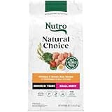 Nutro Natural Choice Senior Small Breed Dry Dog Food, Chicken and Brown Rice Recipe, 5 lbs.