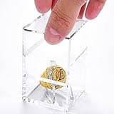 Foboull Championship Ring Display Case, Acrylic Display Box and Holder for Super Bowl, Championship, and Baseball Rings, for Collectors and Enthusiasts, 1pc