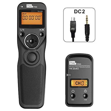 Wireless Remote Shutter Compatible for Nikon, Pixel TW-283 DC2 Wireless Shutter Release Remote Control Compatible for Nikon Z7 Z7II Z6 Z6II Z6III Df D90 D7500 D3300 D3100 D3200 D5000 D5500 D7200 D7000