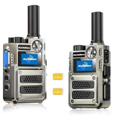 （Lifetime Free） Global Unlimited Range 4G LTE PoC Rapid Walkie Talkies Long Range Two-Way Radios 5000+ Miles with Nationwide Range,SOS Alert Long Distance Radios for Truck Fleet,Construction site