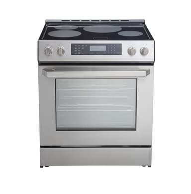 Rangaire RRI303GS 30" Glass Touch Induction Range Oven - Stainless Steel, Induction Burners, True Convection, Self Cleaning, Easy Reach Racks