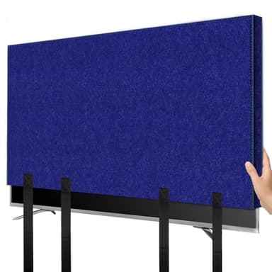Wibeelee TV Cover for Moving 70"-75" Flat Screens Dust & Anti-Scratch TV Screen Protector Cover with Bottom Strap for Moving, Painting, Renovation, Pet Scratch Prevention & Furniture Protection（Blue）