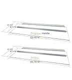 Glass Canopy Two Piece Set for Aquariums with Center Braces, (Tank with Center Brace, 48" L x 13" W)