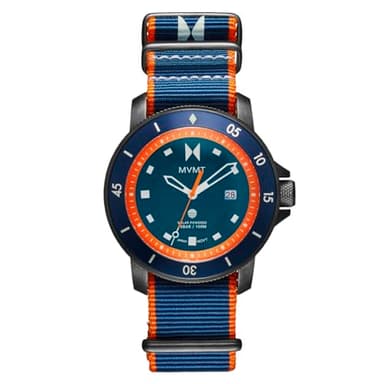 MVMT Cali Diver Men's Solar Rechargeable Sport's Watch - Water-Resistant 10 ATM/100 Meters - 40mm