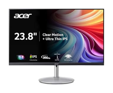 acer SH243Y P1si 23.8" IPS Full HD (1920 x 1080) Zero-Frame Gaming Office Monitor | AMD FreeSync Technology | Up to 144Hz Refresh | 1ms (VRB) | Tilt, Height Adjustment & Swivel | HDMI & VGA Ports