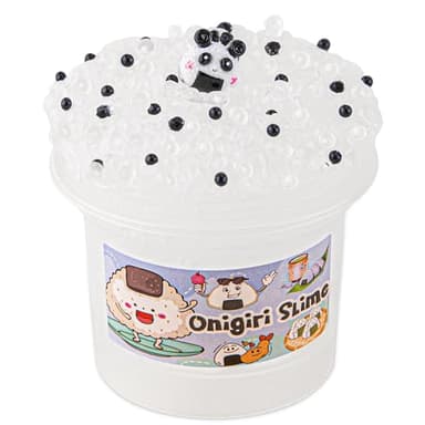 Onigiri Rice Bead Slime - Stretchy & Non-Sticky Crunchy Slime Party Favors for Kids