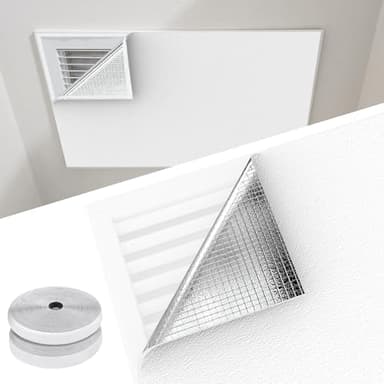 Chiligent Insulation Cover for Vents, Foam Thermal Insulation with Veclro Strips, 3-Layer Whole House Fan Cover for Ceiling, Attic, RV, Garage, Reflective, Thermal Foam Cover