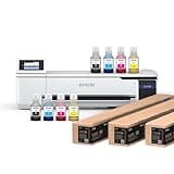 Epson Surecolor F570 Pro 24" Desktop Sublimation Printer, Includes Two Full Ink Sets, User Guide, Sublimation Paper, & Free Remote Install SCF570PE (Printer & Inks)