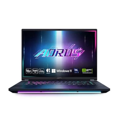 GIGABYTE - AORUS Master 16 Gaming Laptop - 240Hz 2560x1600 OLED - NVIDIA GeForce RTX 5080 - Intel Core Ultra 9 275HX - 1TB SSD with 32GB DDR5 RAM - Windows 11 Home AD, Dark Tide