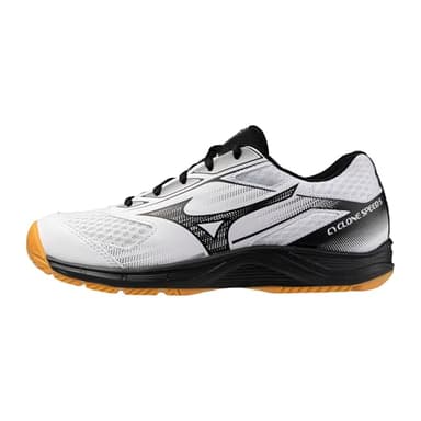 Mizuno Cyclone Speed 5 Volleyball Shoe | Womens Volleyball Footwear | White-Black | US Womens 9.5