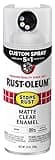 Rust-Oleum 376868 Stops Rust Custom Spray 5-in-1 Spray Paint, 12 oz, Matte Clear