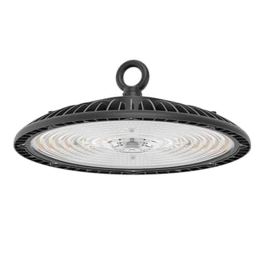 Metalux UFO High Bay LED Light with Sensor-Ready Port, Lumen & CCT Select 0-10V Dimming and Black Finish EZBY-1830C3-MV-BLK