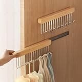 2 pack valet rods for closets, extendable and pull-out wardrobe pole for hanging clothes, wardrobe pole with metal hooks, 12 inch closet rod extender, valet rod