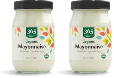 365 by Whole Foods Market, Organic Mayonnaise, 16 Fl Oz (Pack of 2)