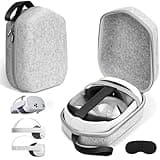 sarlar Hard Carrying Case Compatible with Oculus Meta Quest 3S/Quest 3/Quest 2 Official Original/Elite Strap Version VR Headset and Touch Controller Accessories, Suitable for Travel and Home Storage