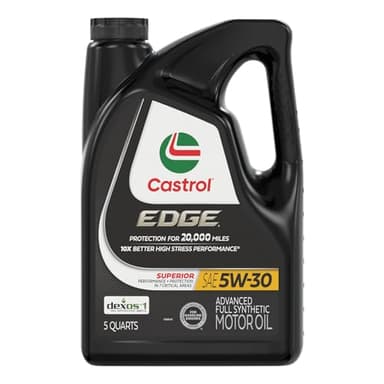 Castrol EDGE 5W-30 Advanced Full Synthetic Motor Oil, 5 Quarts
