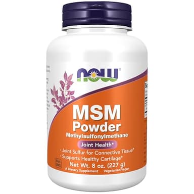 NOW Foods Supplements, MSM (Methylsulfonylmethane) Powder, Supports Healthy Cartilage*, Joint Health*, 8-Ounce