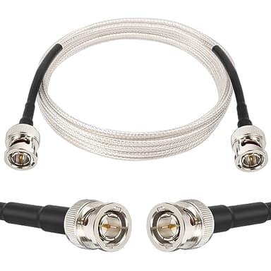 XRDS -RF SDI Cable 10ft, Thin 3G/6G HD-SDI Cable, 75 Ohm RG179 Coaxial Cable with Heavy Duty BNC to BNC Male Connector for Surveillance Camera System Cables CCTV/DVR/TV