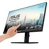 ASUS 24" 1080P Multi-Touch Monitor (BE24ECSBT) - Full HD, IPS, 10-Point Touch, IPS, Eye Care, USB-C with Power Delivery, HDMI, DisplayPort Daisy Chain, Height Adjustable, VESA Wall Mountable, Black