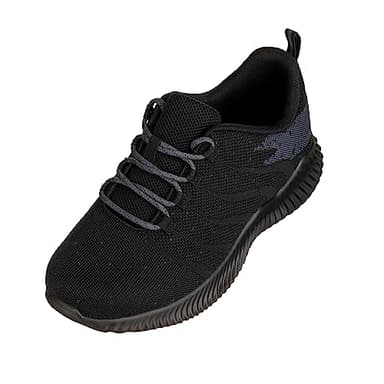 CALTO Men's Invisible Height Increasing Elevator Shoes - Black/Grey Ultra Lightweight Sporty Sneakers - 2.8 Inches Taller - Q216 - Size 10 D(M) US