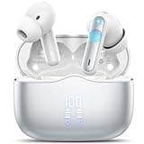 Wireless Earbuds, Bluetooth 5.3 Headphones in Ear with 4 ENC Noise Cancelling Mic, New Wireless Earphones HiFi Stereo Deep Bass 40H Playtime, In-Ear Bluetooth Earbuds LED Display IP7 Waterproof, USB-C