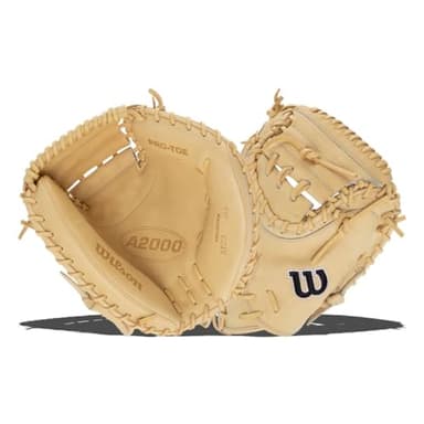 Wilson 2024 Baseball Classics Series A2000 M23 33.5” Baseball Catcher’s Mitt - Right Hand Throw, Blonde/Black