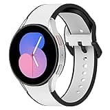 Galaxy Watch 7/6/5/4/FE Band 40mm 44mm,for Samsung Galaxy Watch 6 Classic 47mm 43mm/Watch 4 Classic 46mm 42mm/Watch 5 pro 45mm Women Men,Silicone Sport Strap No Gap Wristbands Correa