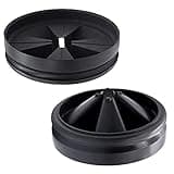 3 3/8" Garbage Disposal Splash Guards Sink Baffle QCB-AM Replacement for InSinkErator Evolution Series, Upgraded Funmit Removable Quiet Collar Drain Plugs, Garbage Disposer Accessories, Black