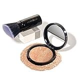 LAURA GELLER NEW YORK Baked Balance-n-Brighten Foundation with Kabuki Brush Makeup Set, Light