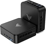 KAMRUI Mini Gaming PC, AMD Ryzen 7 Pro 5875U, 16GB DDR4 512GB M.2 SSD Mini PC(8C/16T, up to 4.5GHz),16MB L3 Smart Cache,HDMI/USB3.2 Gen2 Type-C/DP Support 4K Triple Display/WiFi6/BT5.2 Mini Computers