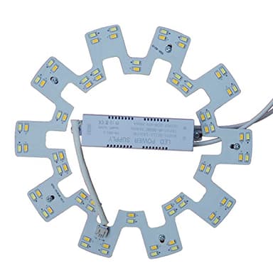 OLYMSTAR 18W 3 Color Temperature LED Flush Mount Ceiling Fan Light Kit Replacement LED Light Board Panel,Retrofit LED Light Engine