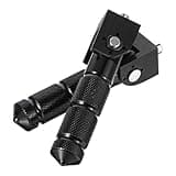 Motorcycle Foot Peg Foldable, Motorcycle Bicycle Passenger Foot Pegs Rear Footpeg 8MM Rearsets Rear Set Footrests Footpeg Foot Rest Supports(Black)