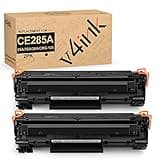 v4ink 2PK Compatible 85A Toner Cartridge Replacement for HP 85A CE285A 36A CB436A 35A CB435A Canon 125 Toner for HP Pro P1102 P1102W P1109w P1505 P1505n MFP M1212nf M1217nfw M1522n M1522nf Printer