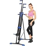 Elifine Vertical Climber Machine Home Gym Exercise Folding Climbing Machine Fitness Stepper for Whole Body Cardio Workout Training