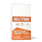 Bulletproof Brain Octane C8 MCT Oil Packets, Pack of 15, Keto Supplement for Sustained Energy