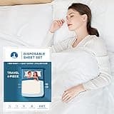 Yutianli Disposable Bed Sheets, Quilt Cover and Pillow case Set for Hotel and Travel. Portable Disposable Sheet Ready to use Disposable Bedding Set (Travel 4-Piece Double)