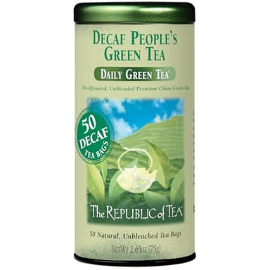 The Republic of Tea - Decaf The Peoples Green Tea, 50 Tea Bags, Tin | Gourmet Tea | Decaffeinated