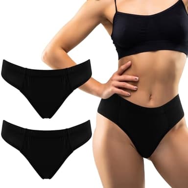 Cutecrop 2Pcs Breathable Tucking Gaff Panties for Transgender MTF Smooth Mesh Silky Hidden Shaping Panties for Those Who Tuck (M,Black)