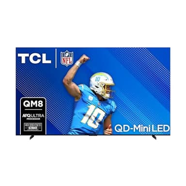 TCL 115-Inch QM89 QLED 4K Smart QD-Mini LED TV with Google TV (115QM891G, 2024 Model) Dolby Vision HDR, Dolby Atmos, Game Accelerator up to 240Hz, Voice Remote, Works with Alexa, Streaming Television