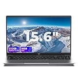 MALLRACE Laptop with Windows 11,Intel N150 Quad-Core Processor(Up to 3.6GHZ) 16GB DDR4 RAM 512GB SSD, 15.6" FHD IPS Display, 2025 Traditional Laptops Computer for Business Office Student Gaming