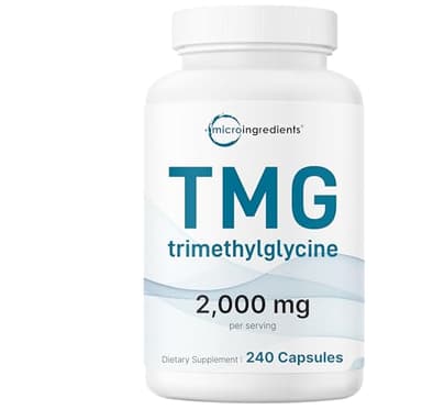 Micro Ingredients TMG 2000mg, 240 Capsules | Double Strength Betaine Anhydrous Trimethylglycine* | Non-GMO, Gluten Free